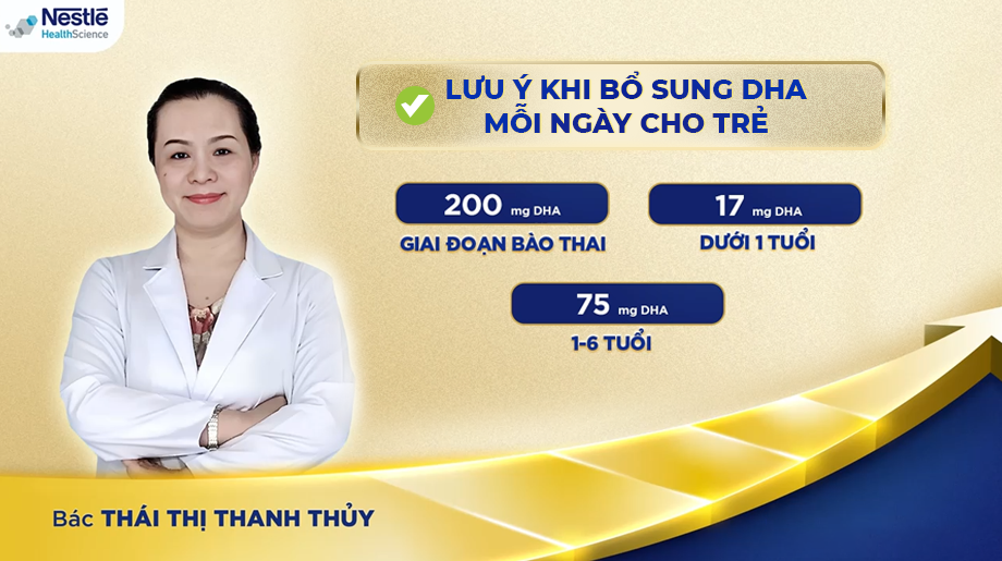 Bác Thái Thị Thanh Thủy Chia Sẻ Những Lưu Ý Khi Bổ Sung DHA Cho Bé