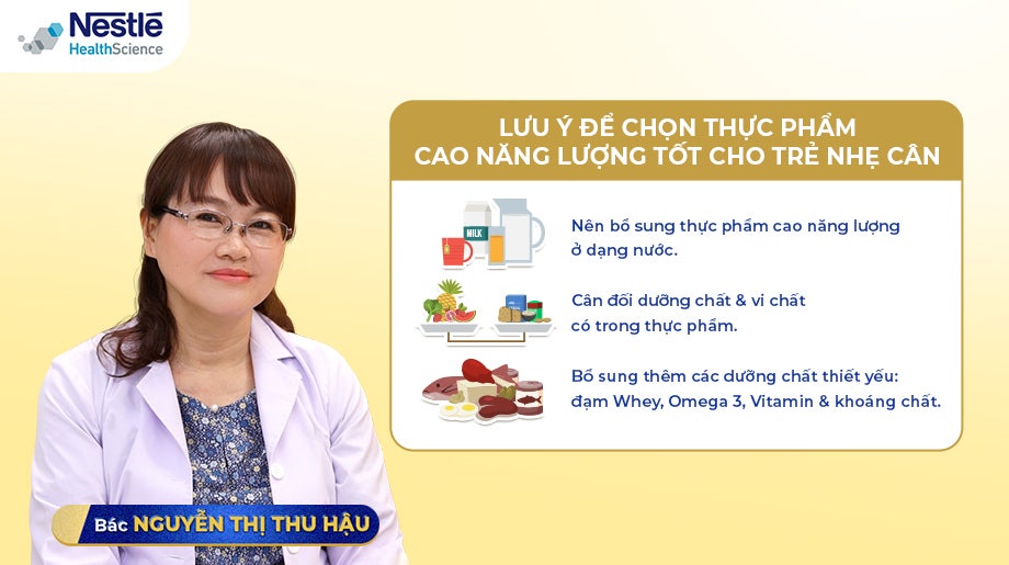 Bác Nguyễn Thị Thu Hậu Chia Sẻ Cách Lựa Chọn Thực Phẩm Cao Năng Lượng Cho Trẻ Nhẹ Cân