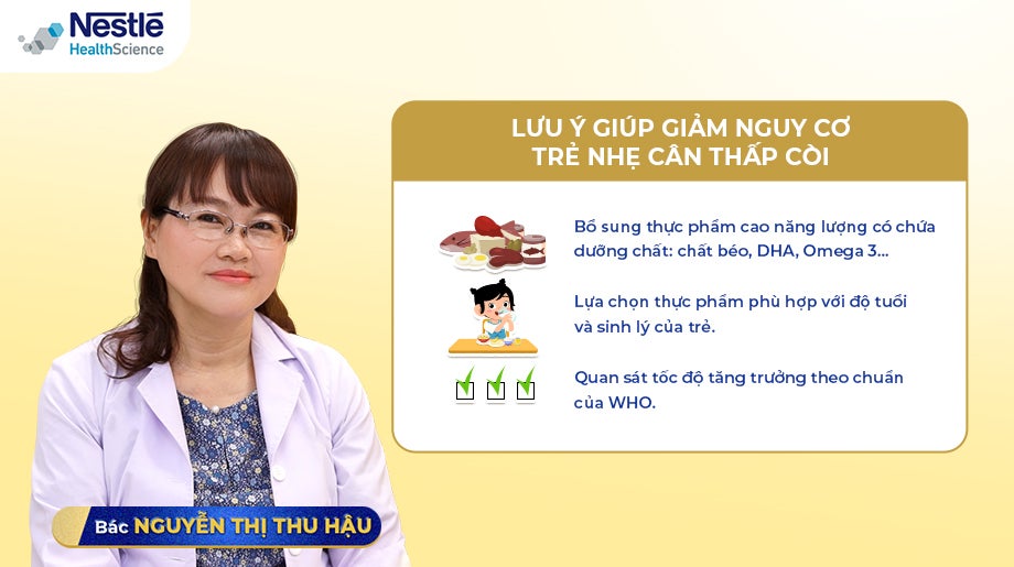 Bác Nguyễn Thị Thu Hậu Chia Sẻ Lưu Ý Giúp Giảm Nguy Cơ Trẻ Nhẹ Cân